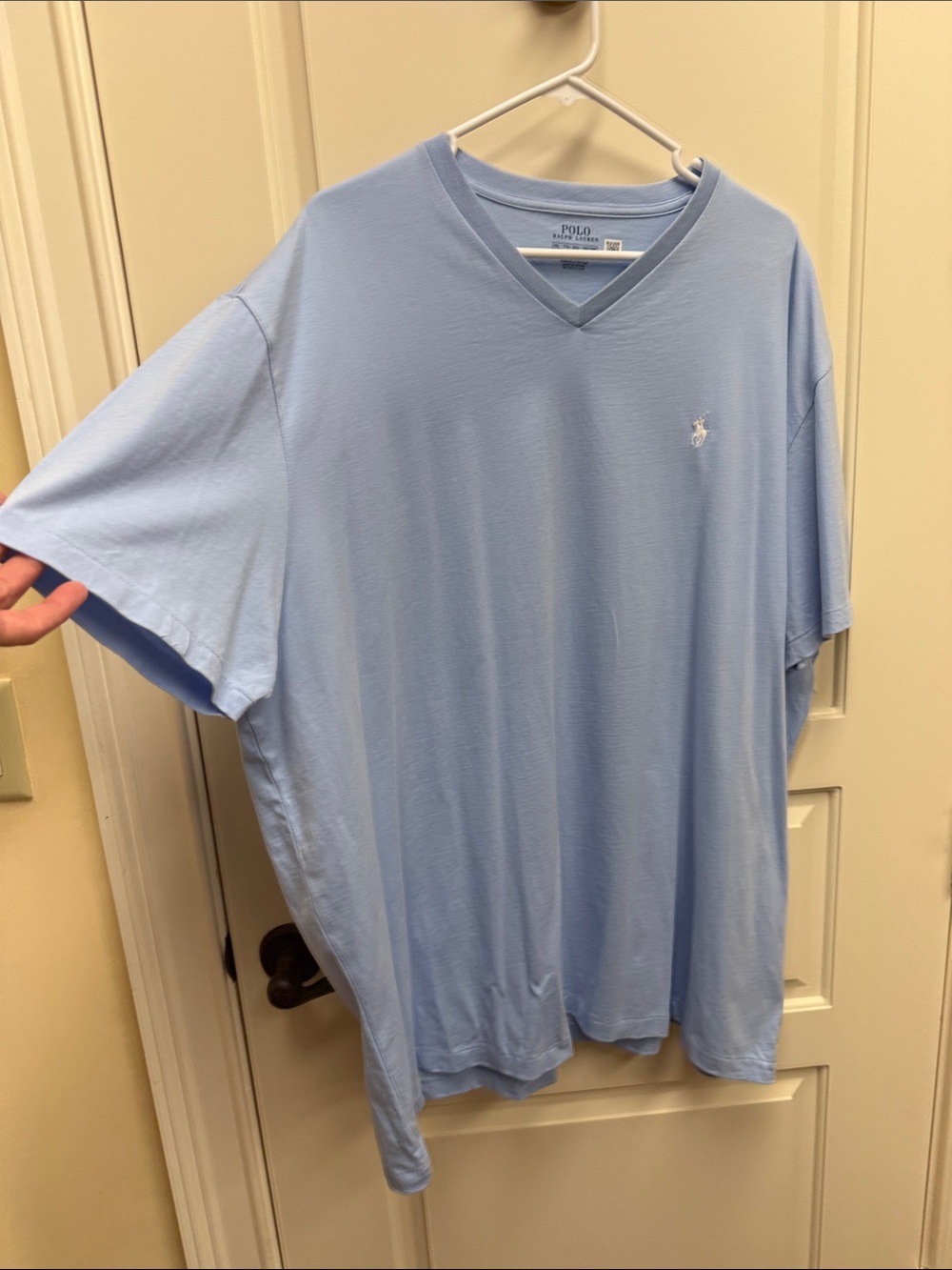Polo by Ralph Lauren Light Blue V-Neck Tee